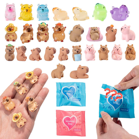 Nerfcareani capybara mini figure wrapped in mystery bag