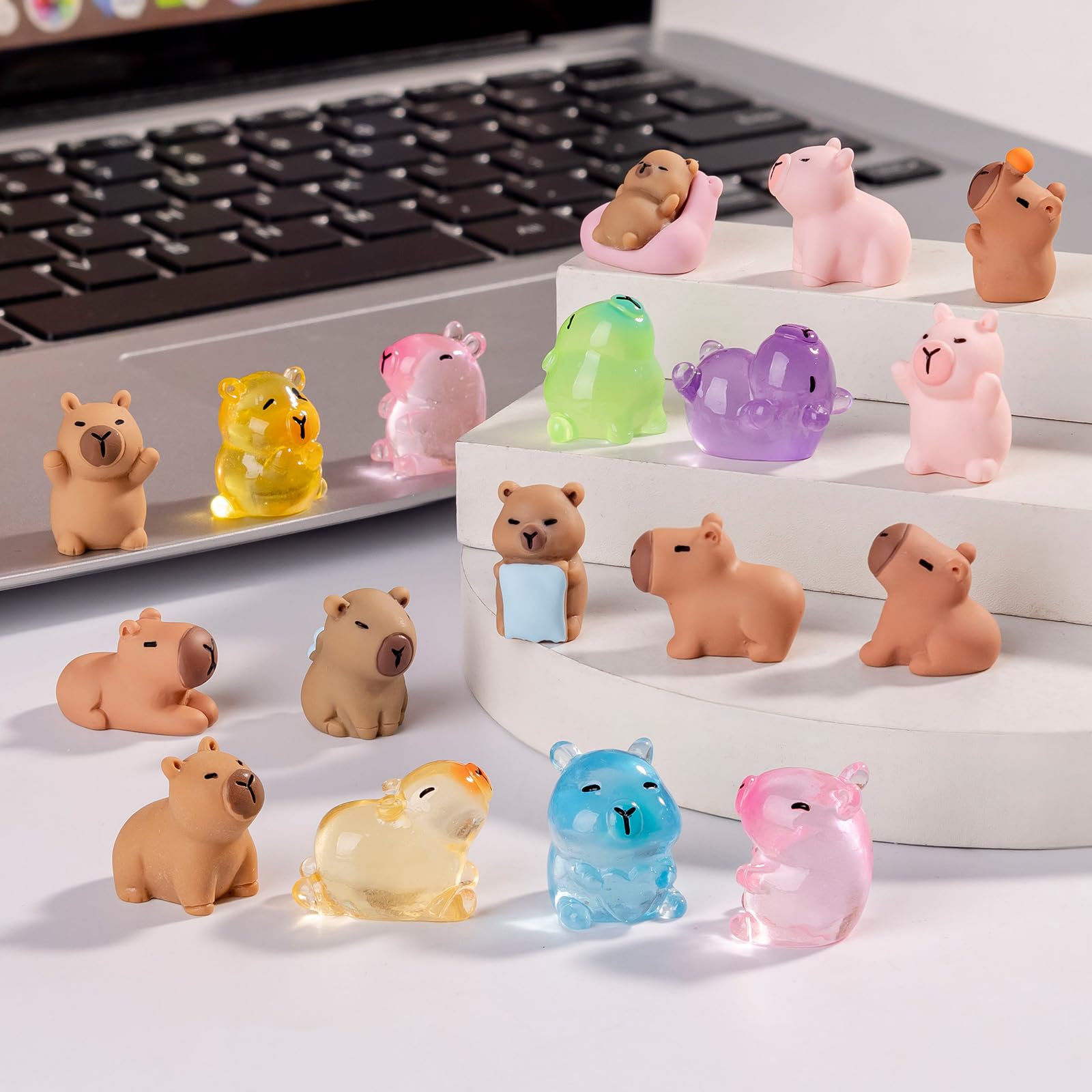 Nerfcareani glow duck figure ideal for terrariums and display