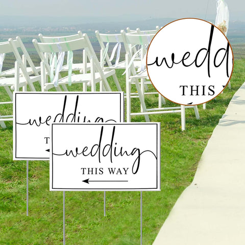 Nerjan 17x12 inch signs offer prominent guidance along pathways