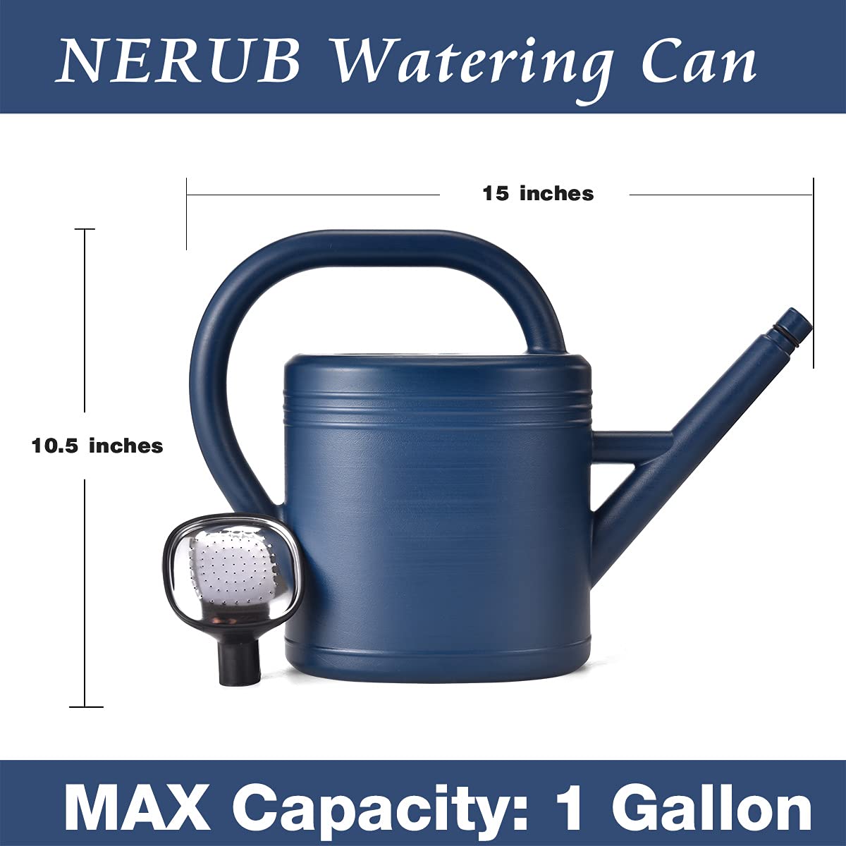 NERUB Watering Can balanced handle for comfortable pouring