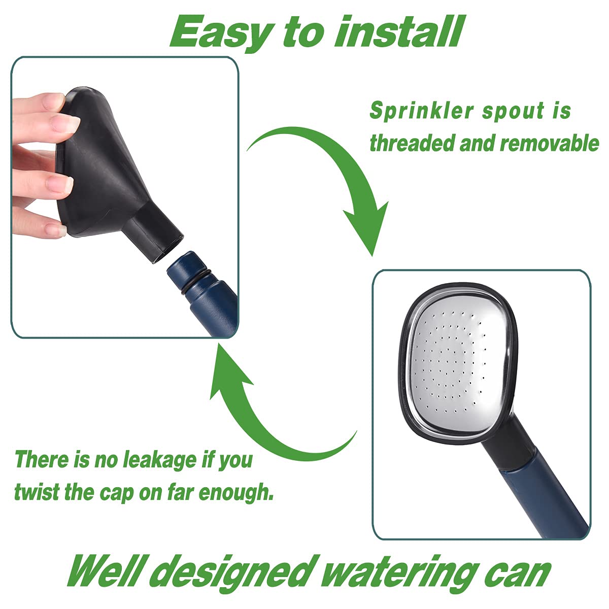 NERUB Watering Can made of sturdy plastic for durability