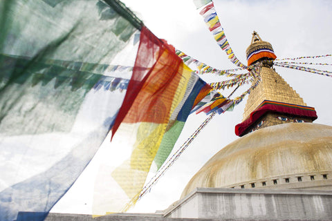 Nervana flags for indoor or outdoor use add serene decor to any setting