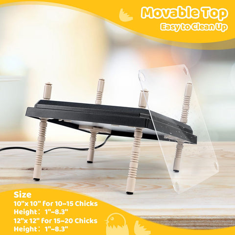 NesCozy Brooder Plate safety features prevent overheating in chick areas