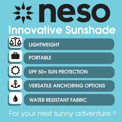 Neso patented reinforced corners enhance durability for outdoor adventures.