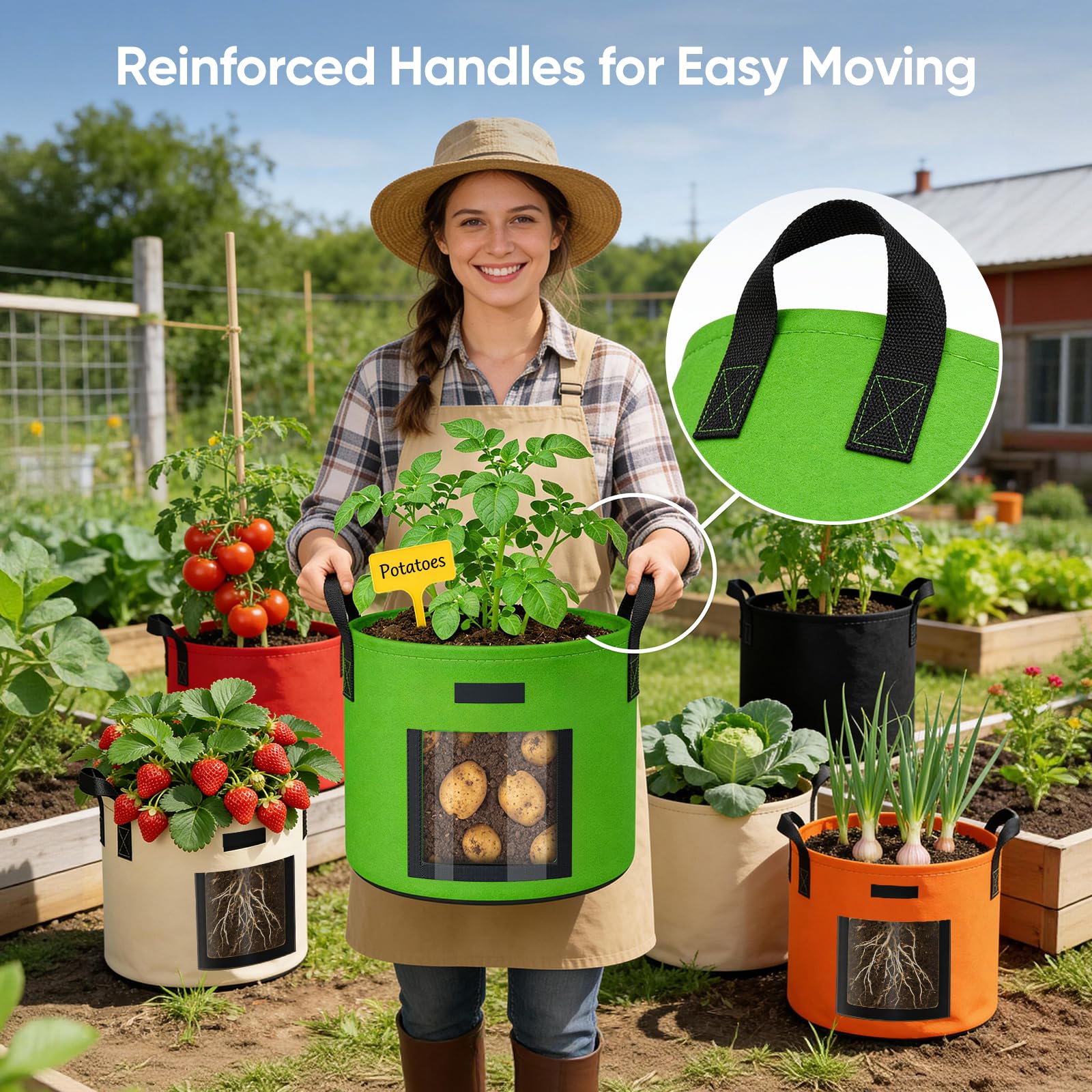 NESSTU colorful set brightens and organizes garden layouts