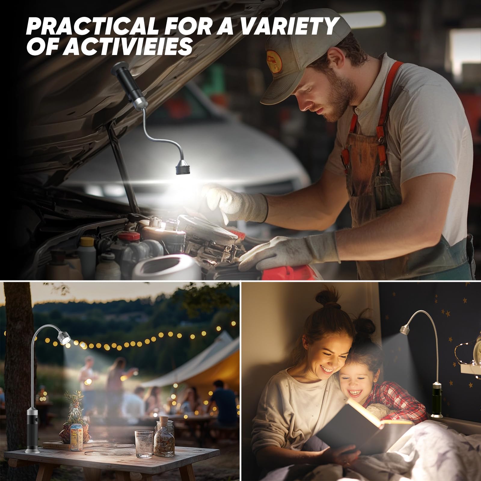 NESSTU hands-free BBQ light boosts safety and convenience in dim outdoor settings.