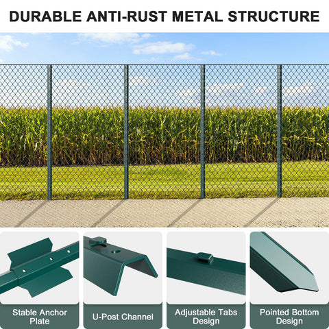 Nessxa corner anchor usage demonstrates stable right-angle fencing.
