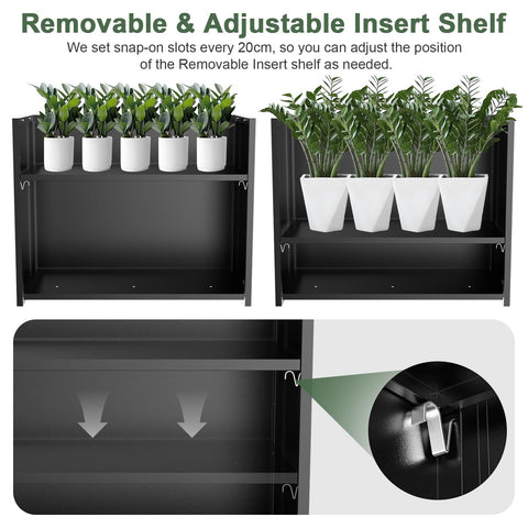 Nessxa modern outdoor planter enhances any patio or deck.