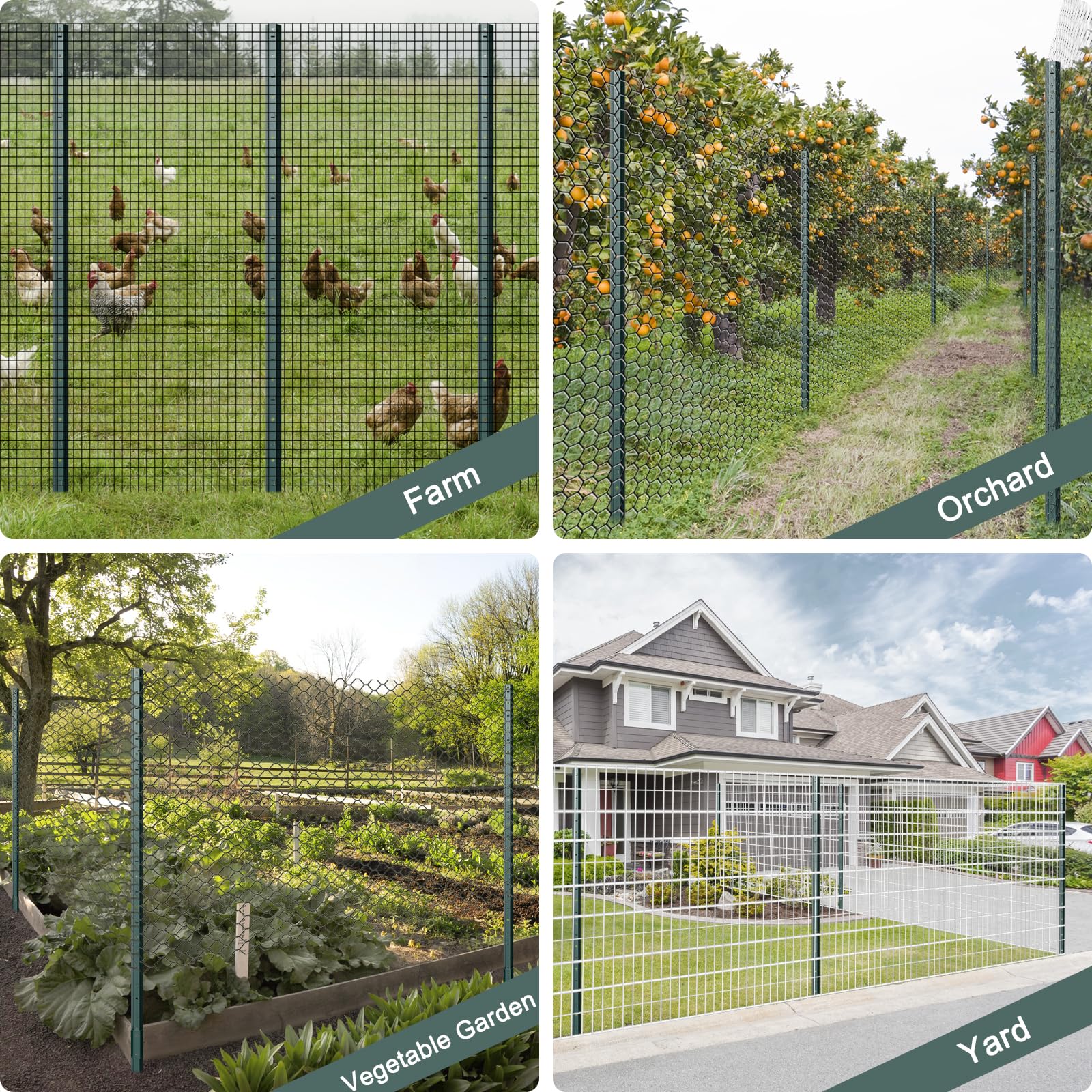 Nessxa rust-resistant coating protects posts against weather and corrosion.