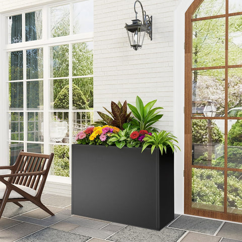 Nessxa outdoor planter built to withstand weather, UV exposure, and salts.