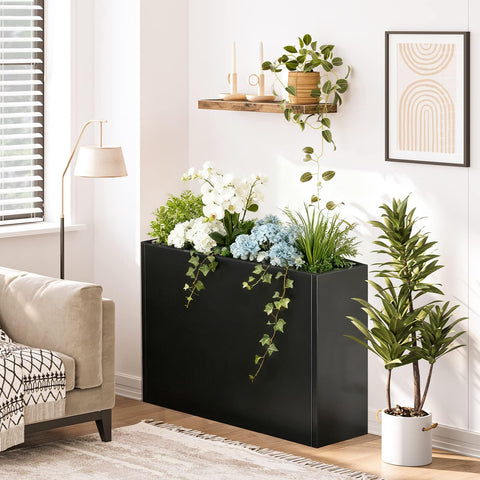 Nessxa tall planter with a durable, weather-ready finish for year-round beauty.