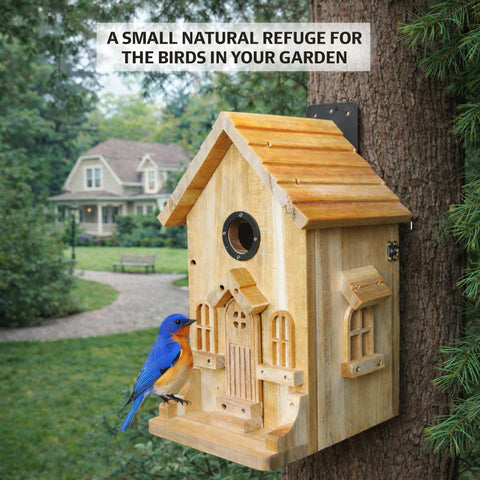 Nestingood bird house kit ready to decorate with paint or engraving