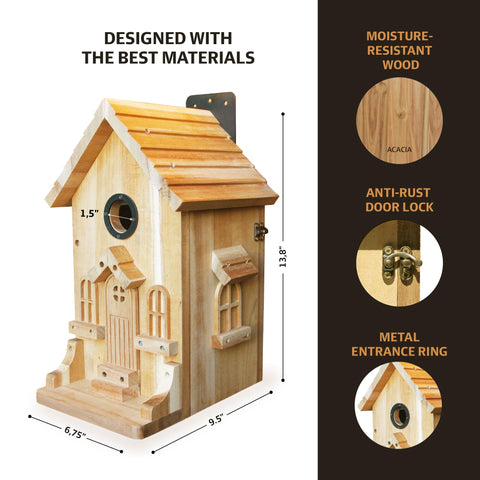 Nestingood bluebird nesting box for outdoor use in the garden