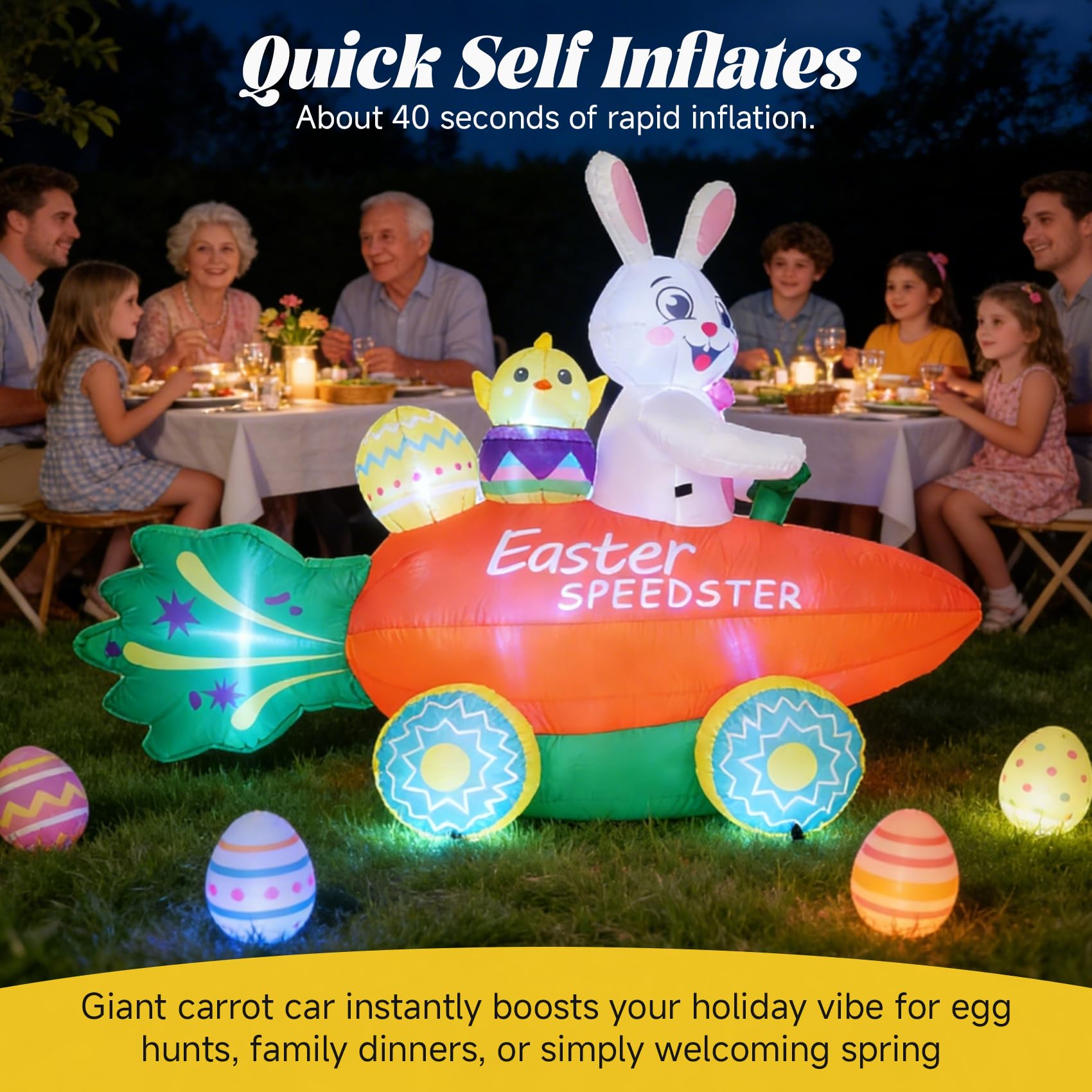 Nestly quick-setup Easter inflatable ready in under a minute