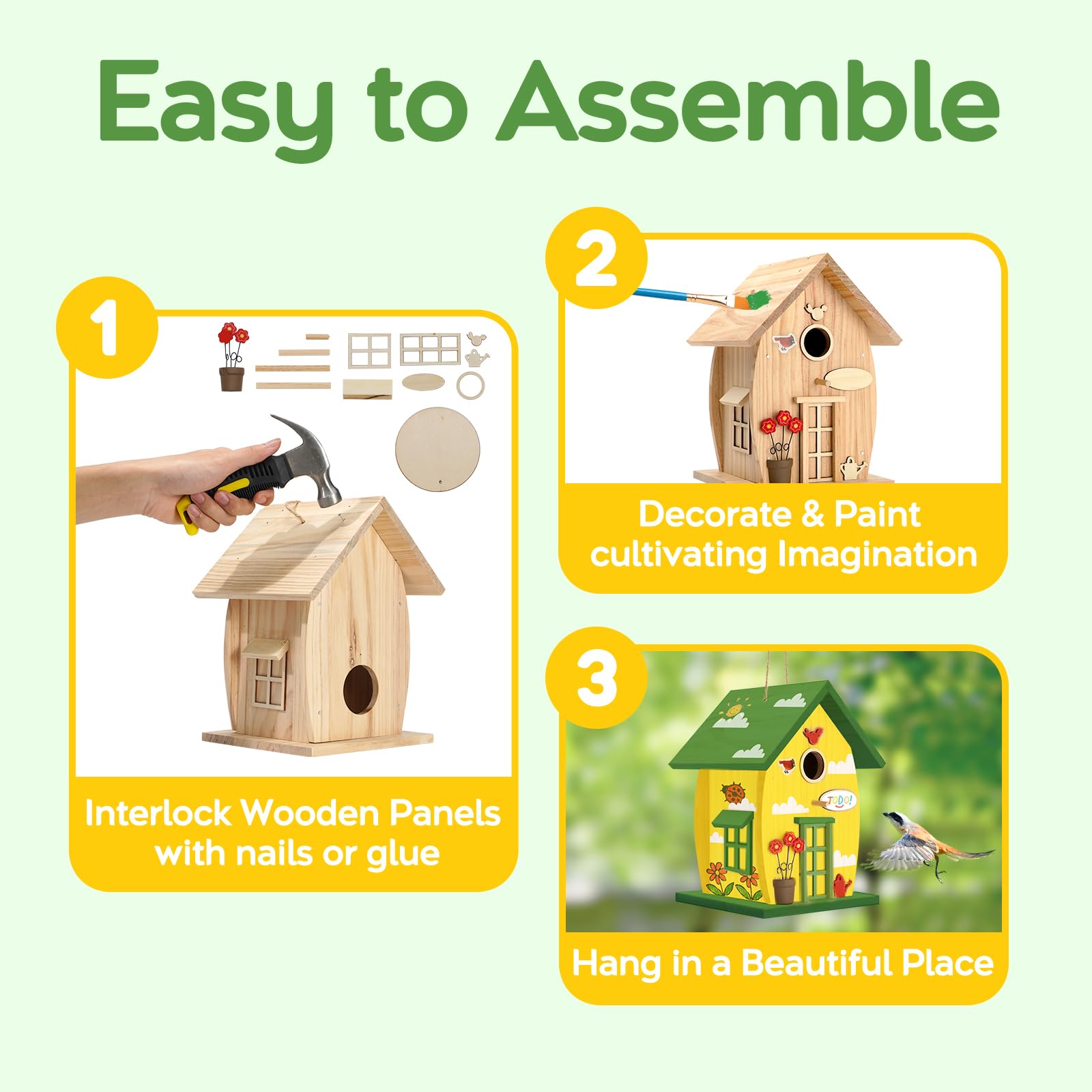 NESTO gift-ready bird house kit perfect for creative home gifts