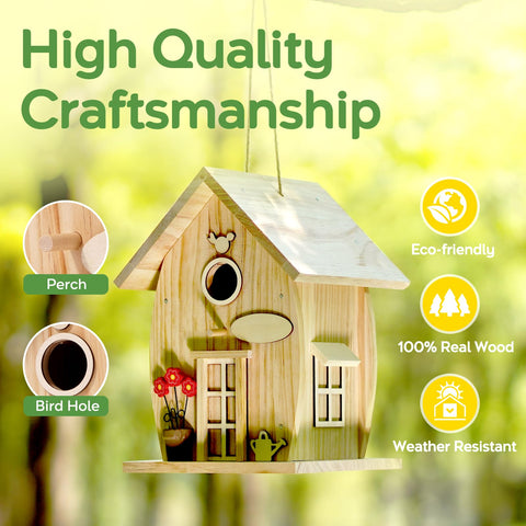 NESTO kit contents spread showing 7 wood pieces and nails for crafting
