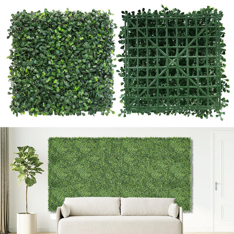 NETAP artificial grass wall panel close-up leaves showing dense realism for indoor decor