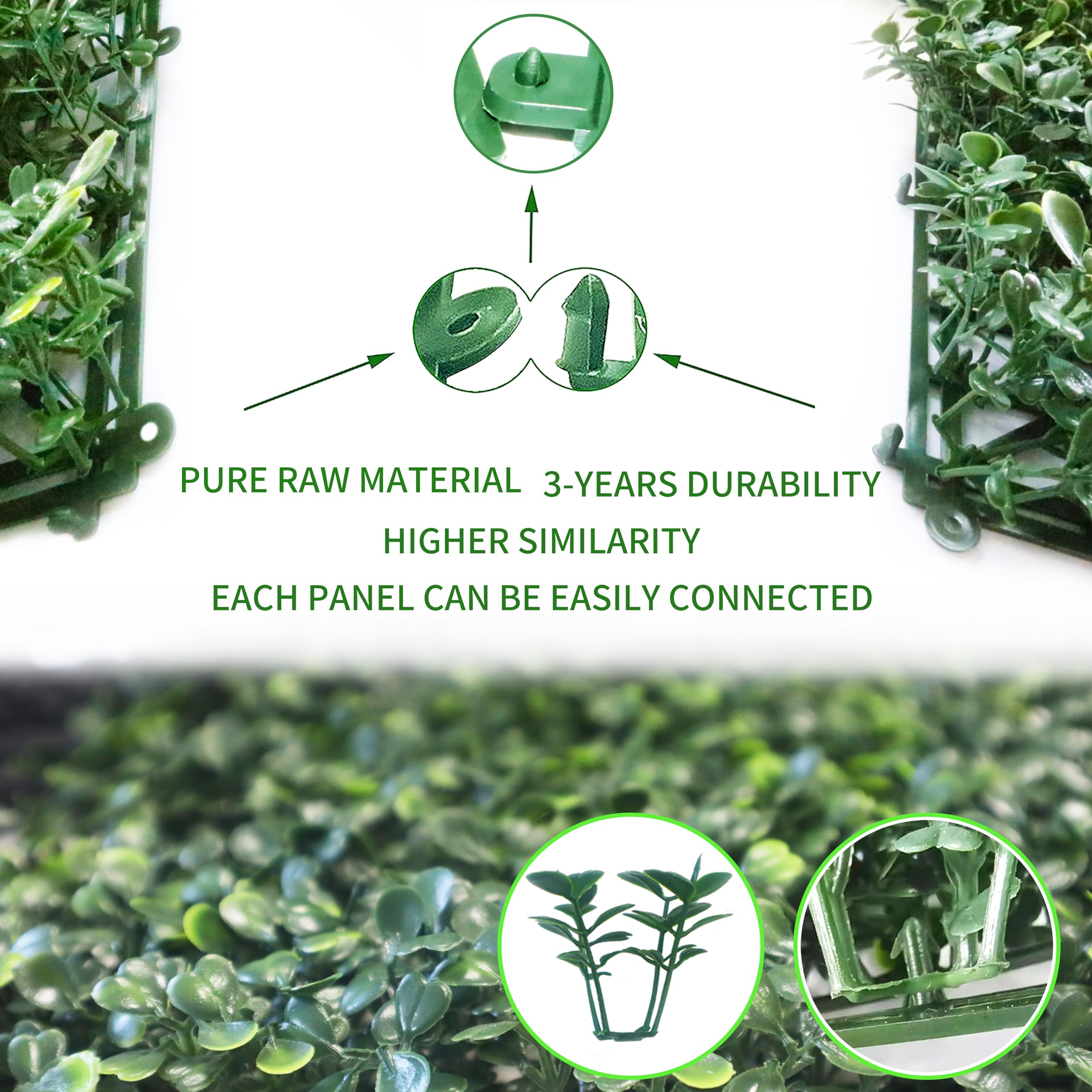 NETAP grass wall panels remain fade-free for years, maintaining lush visuals