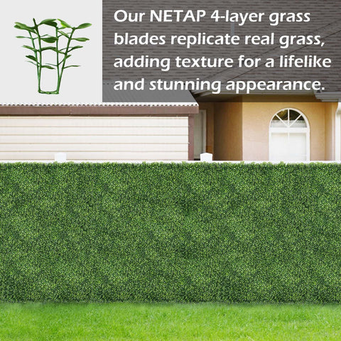 NETAP boxwood panel with interlock assembly for easy installation