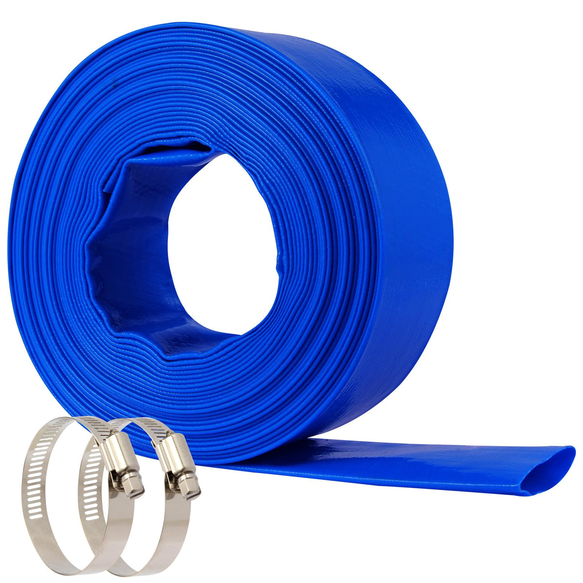 NetLea heavy-duty pool backwash hose, 50 ft, designed for high-pressure filtration.