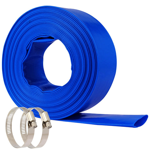NetLea heavy-duty pool backwash hose, 50 ft, designed for high-pressure filtration.