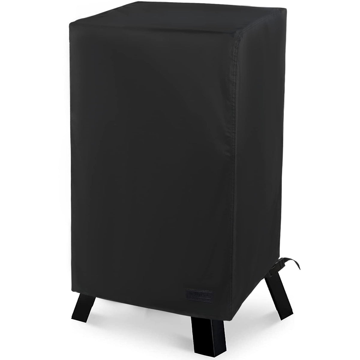 NettyPro electric smoker cover front view protects your grill from the elements.