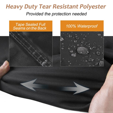NettyPro smoker cover side view showing snug fit and weather-ready design.