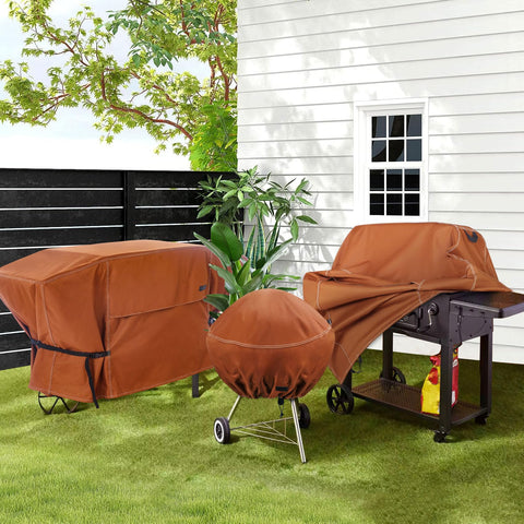 NettyPro griddle cover brown finish for outdoor use