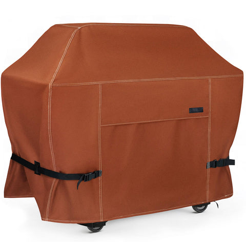 NettyPro 60-inch grill cover protects large outdoor grills from sun and rain.