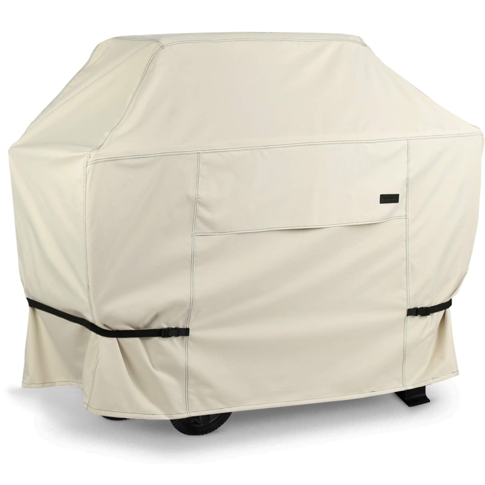 NettyPro grill cover on a 60-inch grill shields from sun and rain.