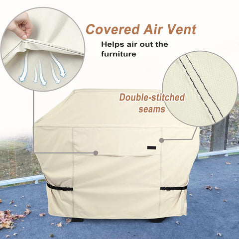 NettyPro grill cover adjustable straps and buckles ensure snug windproof fit