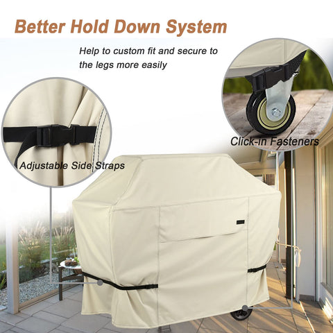 NettyPro grill cover vent design reduces condensation under the cover