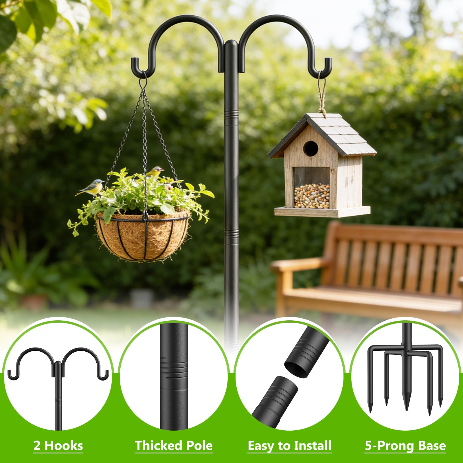 Netuaoo adjustable height to 92 inches for flexible hanging arrangements