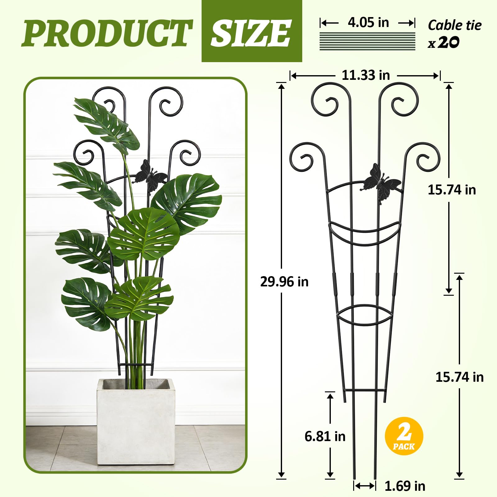 Netuaoo plant trellis base in soil illustrating sturdy anchoring for climbing plants