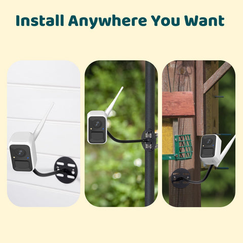 NETVUE adjustable brackets enable versatile mounting for optimal framing