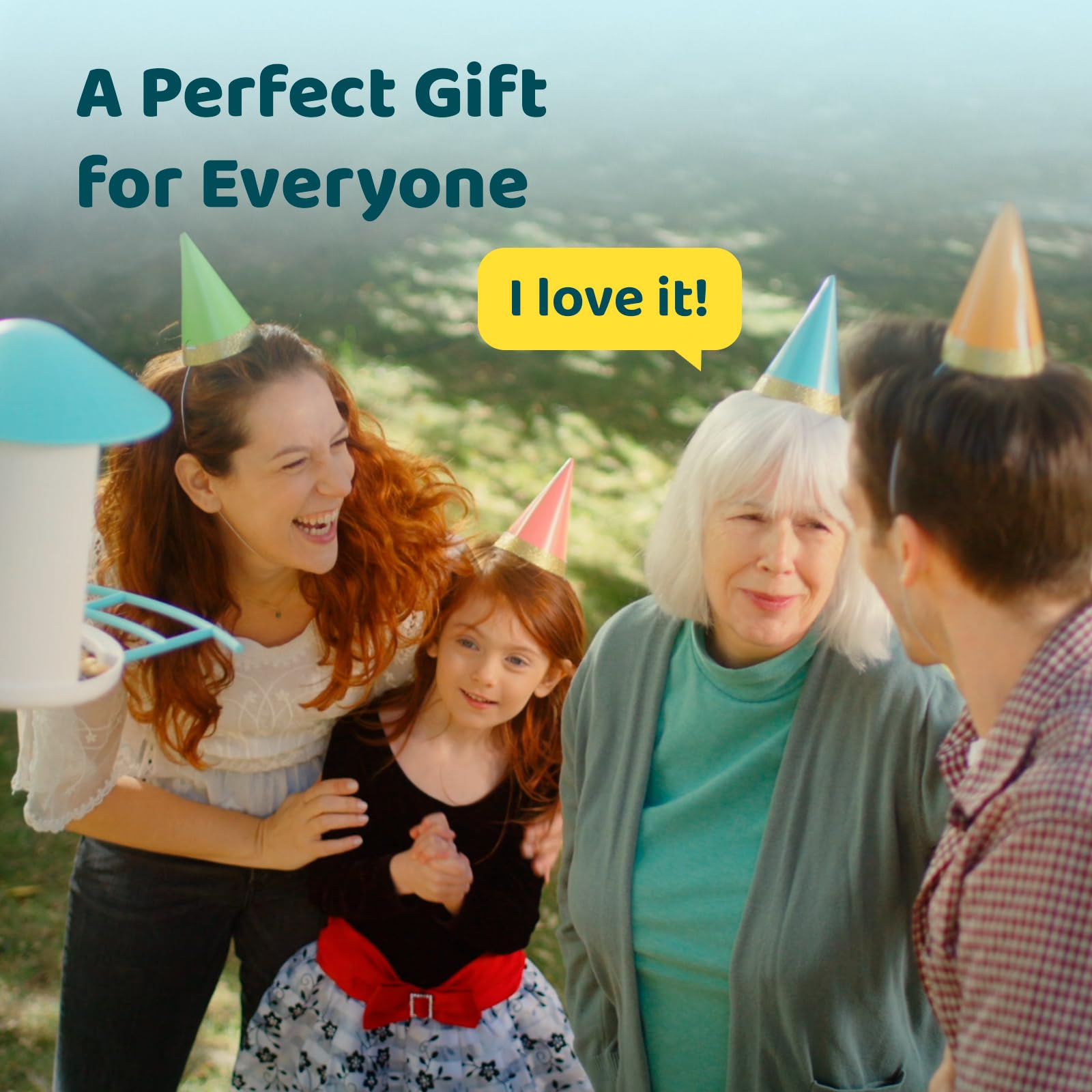 NETVUE Birdfy gift-ready scene highlighting family birdwatching moments.