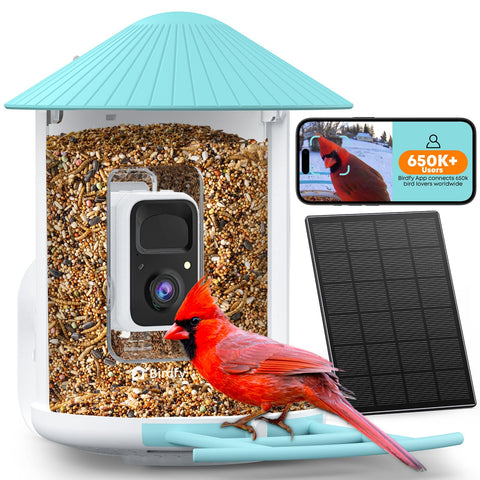 NETVUE by Birdfy front view with 2K camera for reliable bird monitoring.