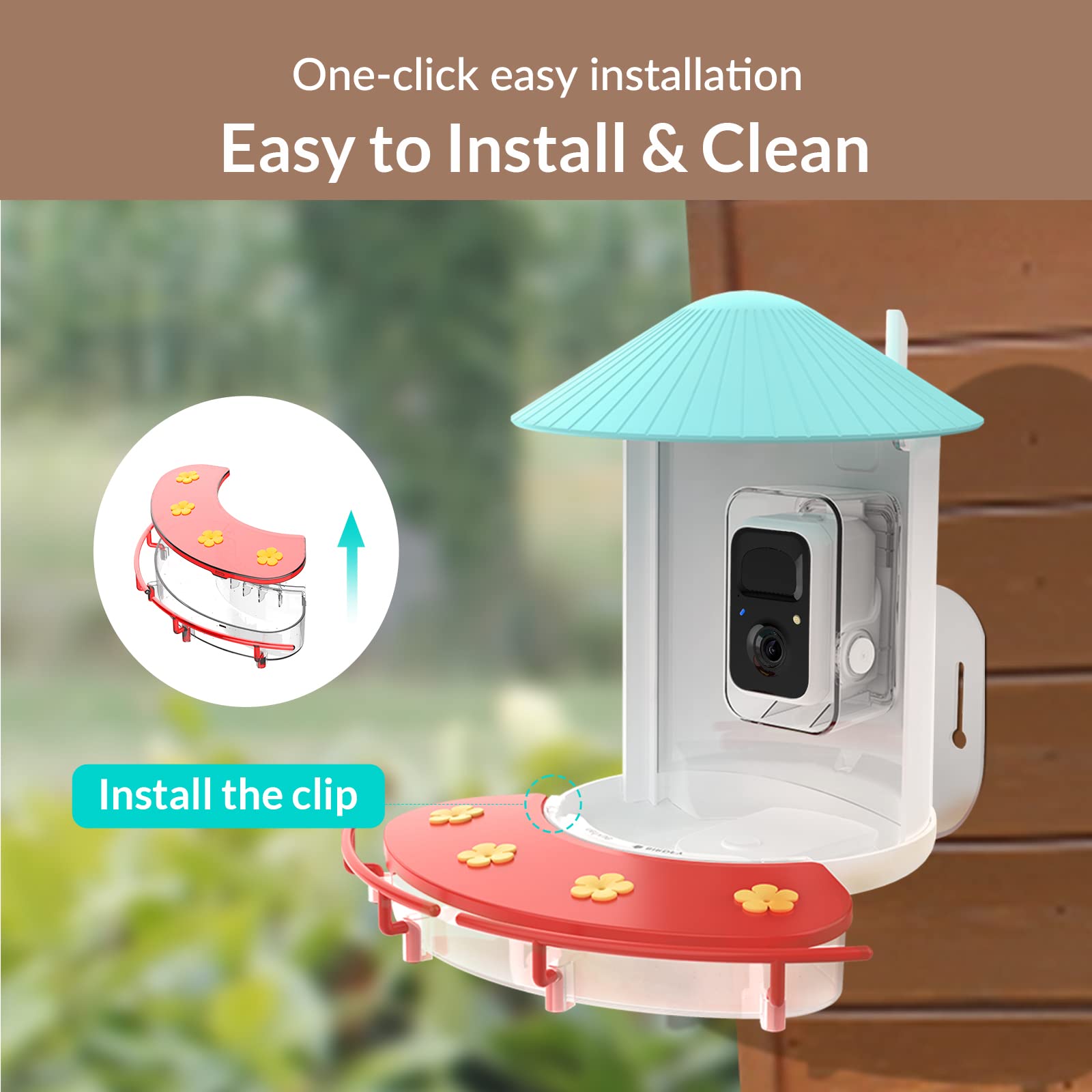 NETVUE compatible with Birdfy for remote viewing of visits