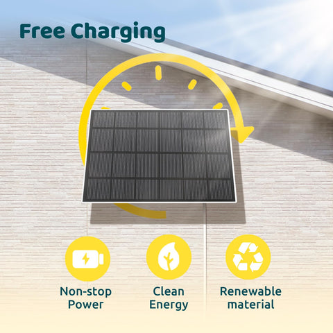 NETVUE 360-degree bracket provides flexible sun exposure for stronger power.