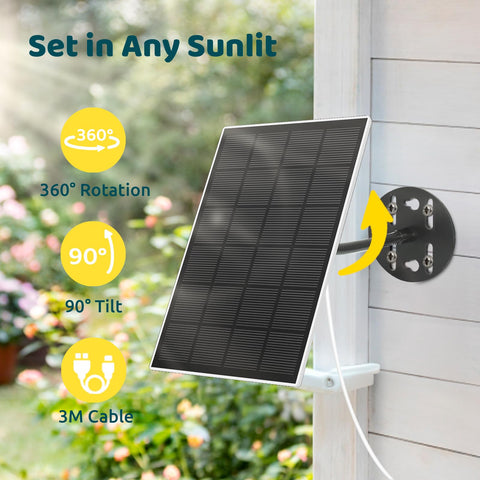 NETVUE Type-C charger connection enables easy, reliable recharging for outdoor cameras.