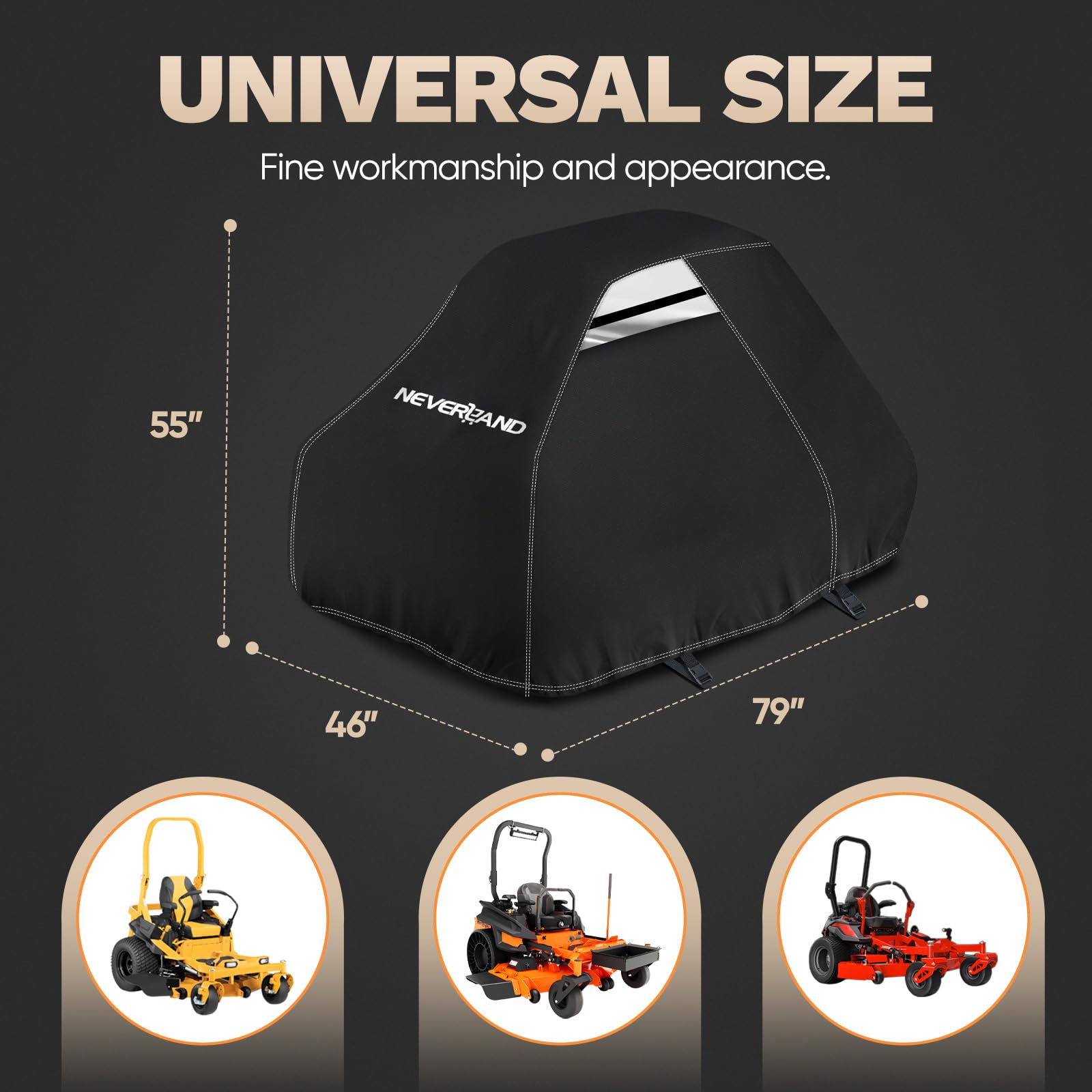 NeverLAND dual air vents promote airflow to prevent moisture buildup under cover.