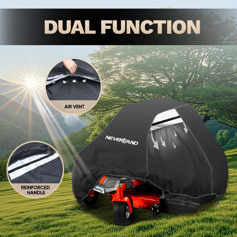 NeverLAND elastic band wind protection helps secure the cover during windy days.