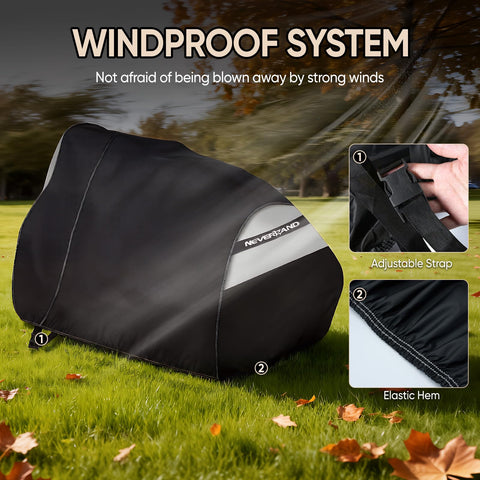 NeverLAND mower cover dual air vents promote moisture relief and breathability
