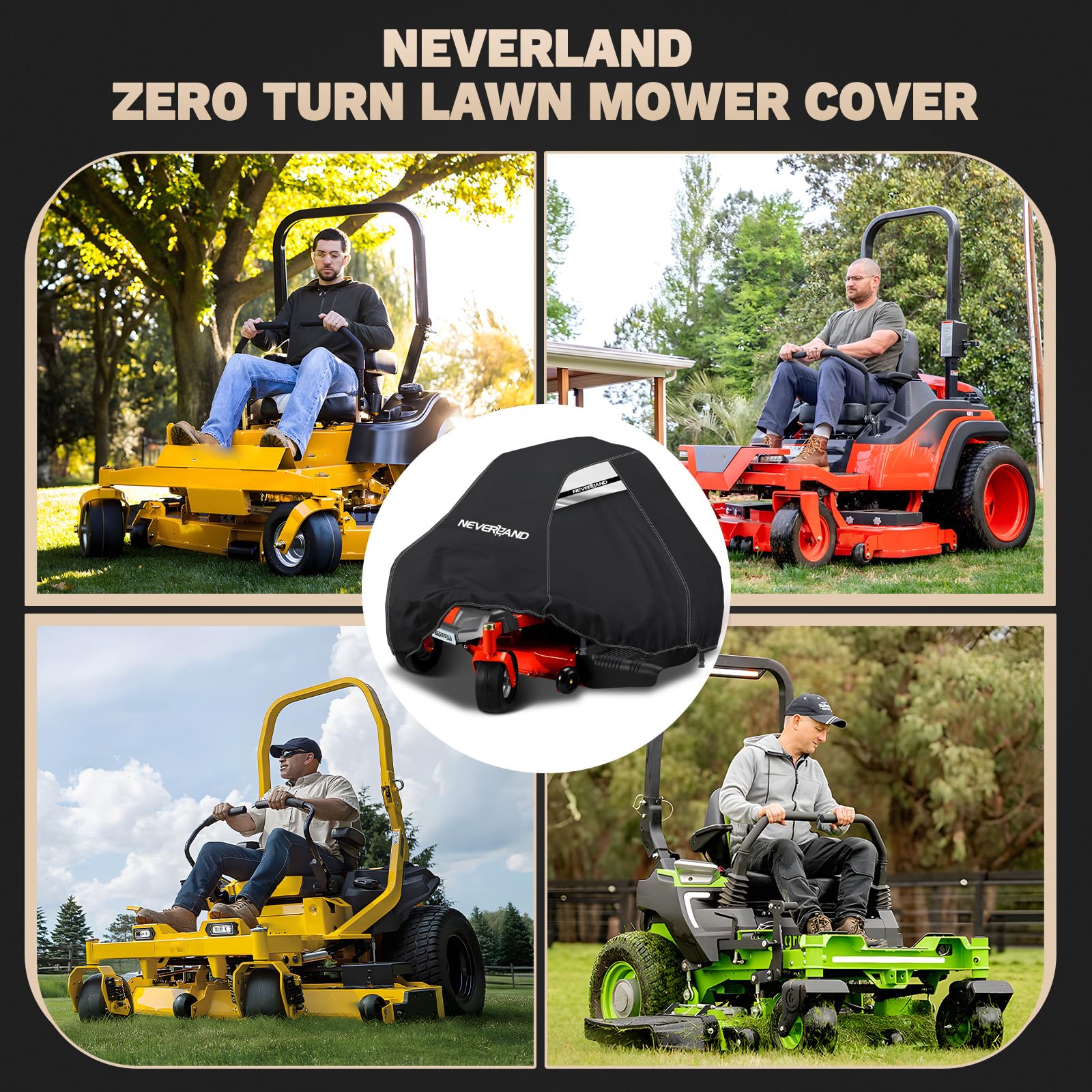 NEVERLAND universal fit 60 deck cover fits multiple zero-turn models.