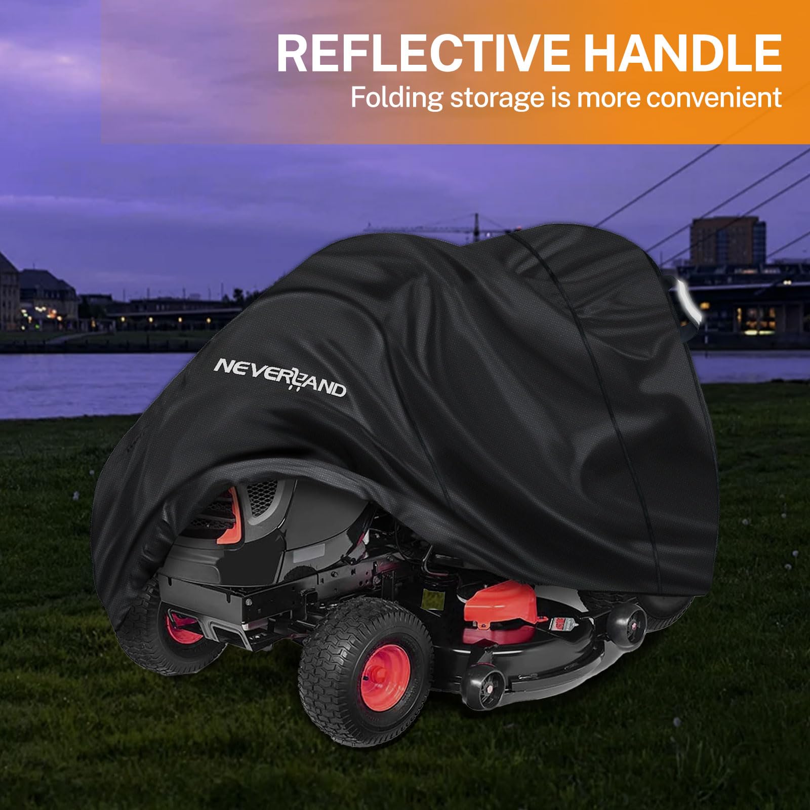 NeverLAND cover enhances safety with night visibility at night