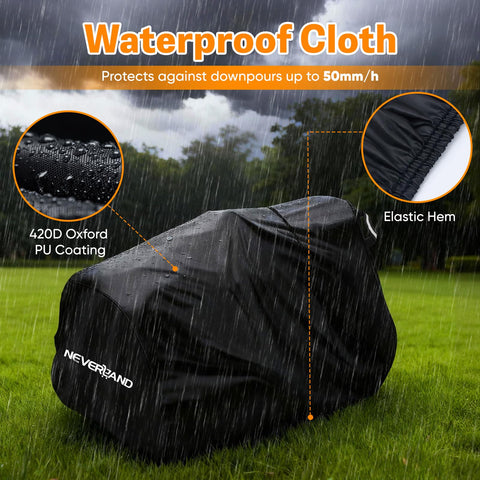 NeverLAND cover with reflective handles for night visibility