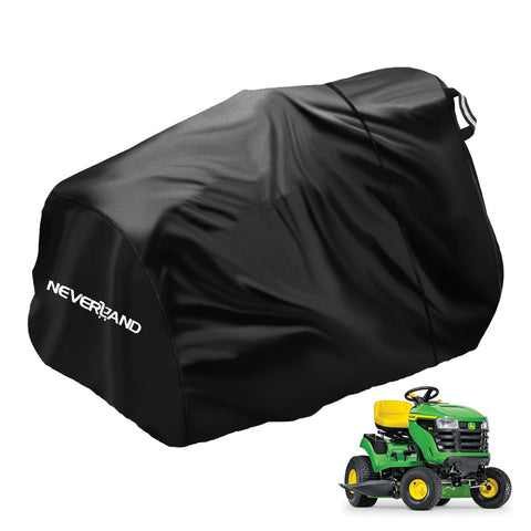 NeverLAND riding lawn mower cover with storage bag keeps gear organized