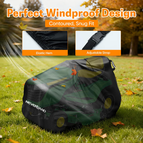 NeverLAND waterproof Oxford PU coating shields mower from rain