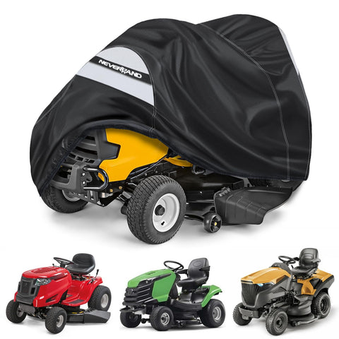 NeverLAND riding mower cover front view protects from sun and rain