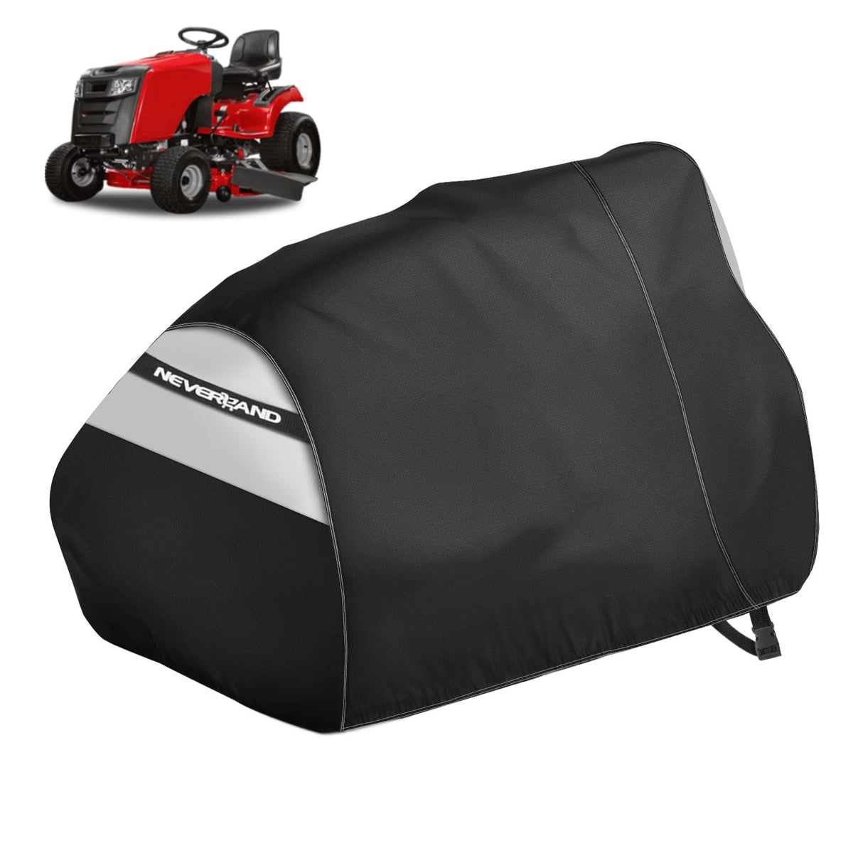 NeverLAND riding mower cover with universal fit shields your mower from dust and rain.